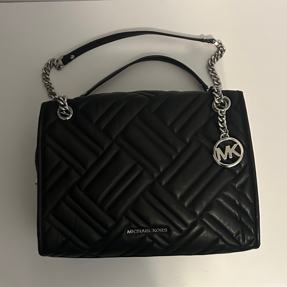 Michael Kors Black Kathy Satchel Bag